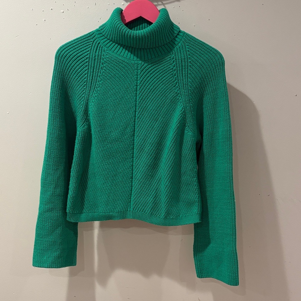 Maeve Emerald Green Cowl Neck Sweater